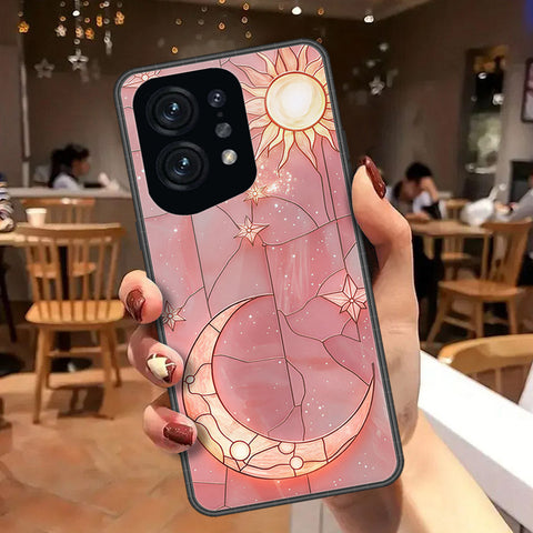 Oppo Find X5 Cover - Celestial Starry Universe Series  - HQ Ultra Shine Premium Infinity Glass Soft Silicon Borders Case