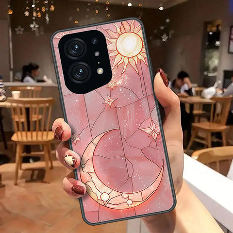 Oppo Find X5 Pro Cover - Celestial Starry Universe Series  - HQ Ultra Shine Premium Infinity Glass Soft Silicon Borders Case