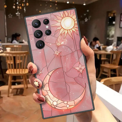Samsung Galaxy S22 Ultra 5G Cover - Celestial Starry Universe Series  - HQ Ultra Shine Premium Infinity Glass Soft Silicon Borders Case