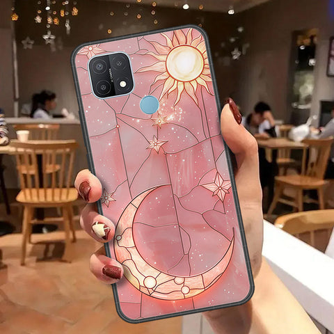 Oppo A35 Cover - Celestial Starry Universe Series  - HQ Ultra Shine Premium Infinity Glass Soft Silicon Borders Case