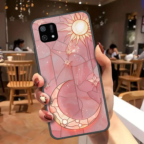 Oppo A16e Cover - Celestial Starry Universe Series  - HQ Ultra Shine Premium Infinity Glass Soft Silicon Borders Case