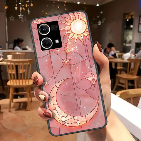Oppo Reno 8 4G Cover - Celestial Starry Universe Series  - HQ Ultra Shine Premium Infinity Glass Soft Silicon Borders Case