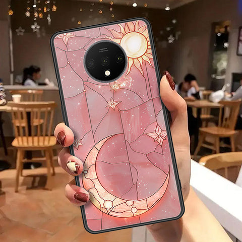 OnePlus 7T Cover - Celestial Starry Universe Series  - HQ Ultra Shine Premium Infinity Glass Soft Silicon Borders Case
