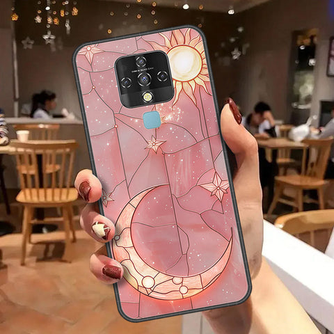 Tecno Camon 16 Pro Cover - Celestial Starry Universe Series  - HQ Ultra Shine Premium Infinity Glass Soft Silicon Borders Case