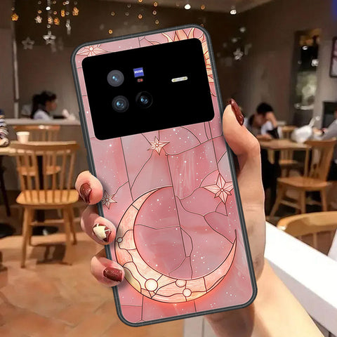 Vivo X80 Cover - Celestial Starry Universe Series  - HQ Ultra Shine Premium Infinity Glass Soft Silicon Borders Case