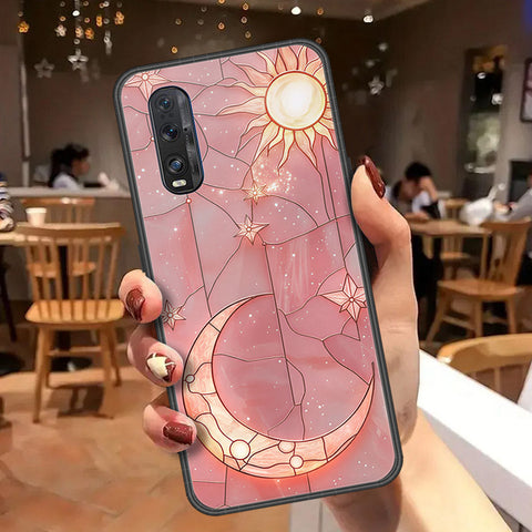 Oppo Find X2 Cover - Celestial Starry Universe Series  - HQ Ultra Shine Premium Infinity Glass Soft Silicon Borders Case