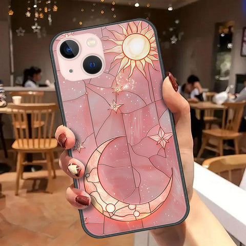 iPhone 14 - Celestial Starry Universe Series - HQ Ultra Shine Premium Infinity Glass Soft Silicon Borders Case