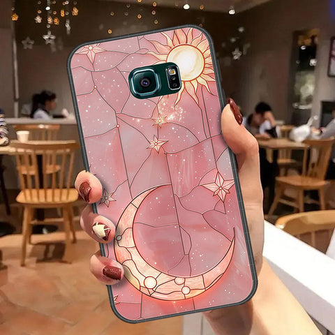 Samsung Galaxy S6 Edge Plus Cover - Celestial Starry Universe Series  - HQ Ultra Shine Premium Infinity Glass Soft Silicon Borders Case