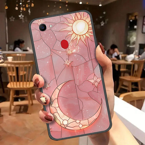 Oppo F7 Cover - Celestial Starry Universe Series  - HQ Ultra Shine Premium Infinity Glass Soft Silicon Borders Case