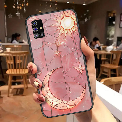 Samsung Galaxy M31s Cover - Celestial Starry Universe Series  - HQ Ultra Shine Premium Infinity Glass Soft Silicon Borders Case