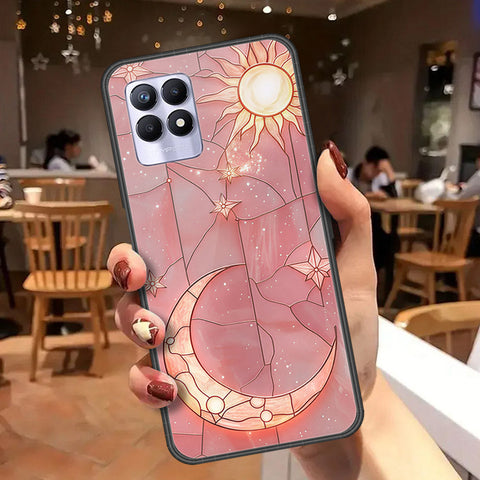 Realme 8i Cover - Celestial Starry Universe Series  - HQ Ultra Shine Premium Infinity Glass Soft Silicon Borders Case