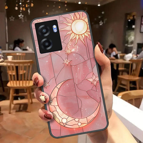 Realme Q5i Cover - Celestial Starry Universe Series  - HQ Ultra Shine Premium Infinity Glass Soft Silicon Borders Case