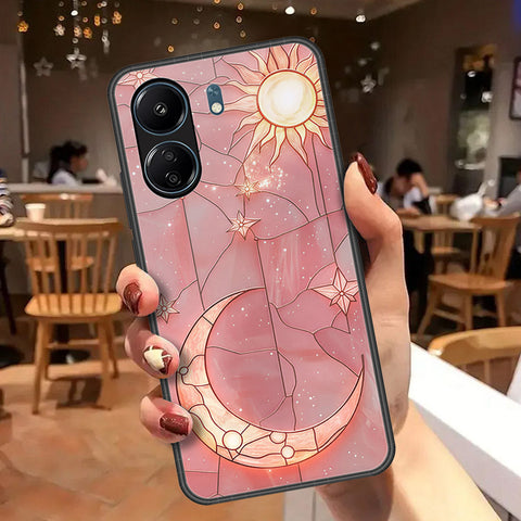 Xiaomi Poco C65 Cover - Celestial Starry Universe Series  - HQ Ultra Shine Premium Infinity Glass Soft Silicon Borders Case