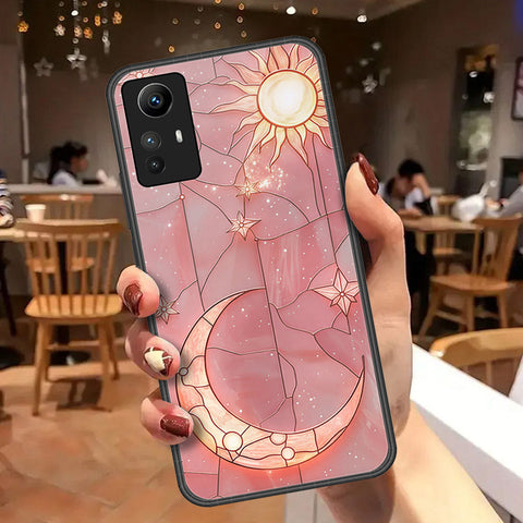 Xiaomi Redmi Note 12S Cover - Celestial Starry Universe Series - HQ Ultra Shine Premium Infinity Glass Soft Silicon Borders Case