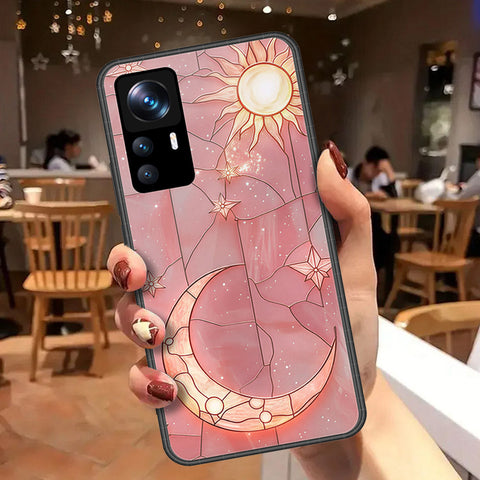 Xiaomi 12T Pro Cover - Celestial Starry Universe Series - HQ Ultra Shine Premium Infinity Glass Soft Silicon Borders Case