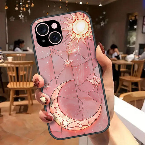 iPhone 15 Plus Cover - Celestial Starry Universe Series - HQ Ultra Shine Premium Infinity Glass Soft Silicon Borders Case