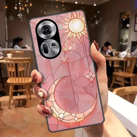 Oppo Reno 11 5G Cover - Celestial Starry Universe Series - HQ Ultra Shine Premium Infinity Glass Soft Silicon Borders Case