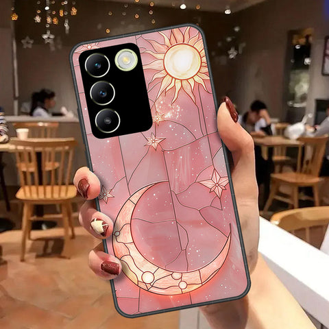 Vivo V30 Lite 4G Cover - Celestial Starry Universe Series  - HQ Ultra Shine Premium Infinity Glass Soft Silicon Borders Case
