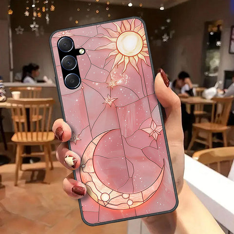 Samsung Galaxy M34 5G Cover - Celestial Starry Universe Series - HQ Ultra Shine Premium Infinity Glass Soft Silicon Borders Case