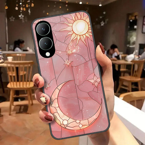 Vivo Y17s Cover - Celestial Starry Universe Series - HQ Ultra Shine Premium Infinity Glass Soft Silicon Borders Case