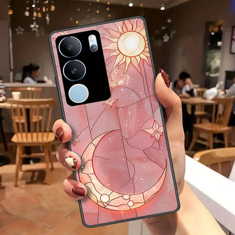 Vivo S17 Cover - Celestial Starry Universe Series - HQ Ultra Shine Premium Infinity Glass Soft Silicon Borders Case