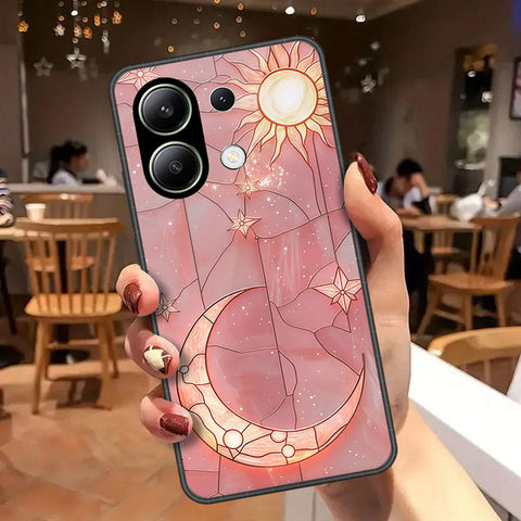 Xiaomi Redmi Note 14S Cover - Celestial Starry Universe Series - HQ Ultra Shine Premium Infinity Glass Soft Silicon Borders Case