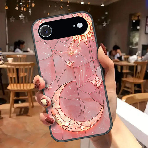 iPhone 18 Air - Celestial Starry Universe Series - HQ Ultra Shine Premium Infinity Glass Soft Silicon Borders Case