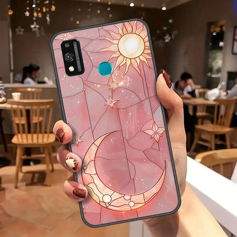 Huawei Honor 9 Lite - Celestial Starry Universe Series - HQ Ultra Shine Premium Infinity Glass Soft Silicon Borders Case