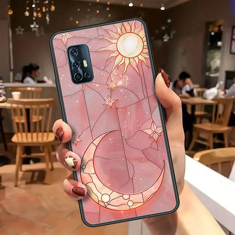 Vivo V17 Cover - Celestial Starry Universe Series  - HQ Ultra Shine Premium Infinity Glass Soft Silicon Borders Case