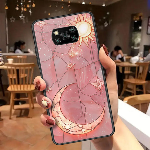 Xiaomi Poco X3 Cover - Celestial Starry Universe Series  - HQ Ultra Shine Premium Infinity Glass Soft Silicon Borders Case