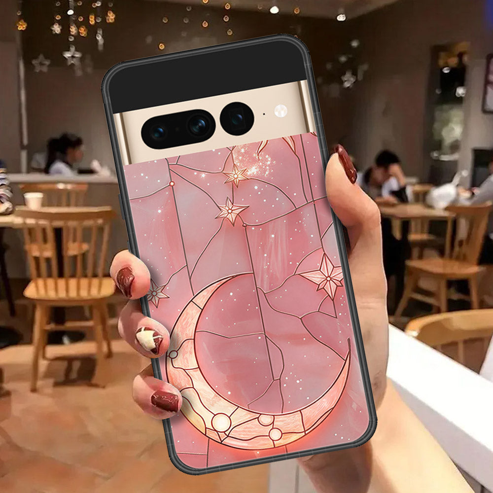 Google Pixel 7 Pro Cover - Celestial Starry Universe Series  - HQ Ultra Shine Premium Infinity Glass Soft Silicon Borders Case (Fast Delivery)