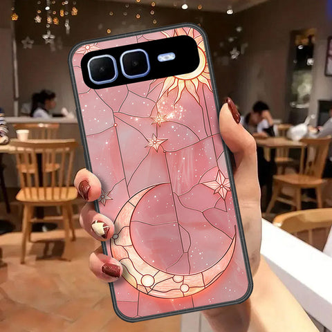 Infinix Smart 10 Plus Cover - Celestial Starry Universe Series - HQ Ultra Shine Premium Infinity Glass Soft Silicon Borders Case