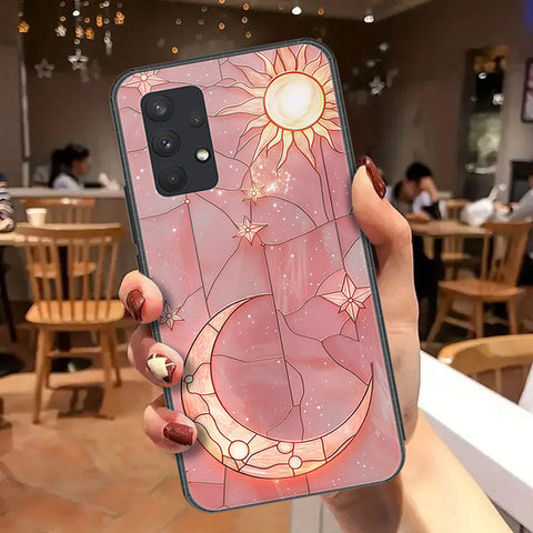 Samsung Galaxy A32 Cover - Celestial Starry Universe Series  - HQ Ultra Shine Premium Infinity Glass Soft Silicon Borders Case