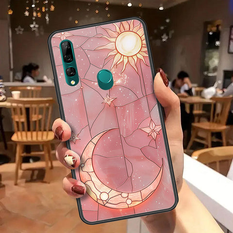 Huawei P Smart Z Cover - Celestial Starry Universe Series - HQ Ultra Shine Premium Infinity Glass Soft Silicon Borders Case