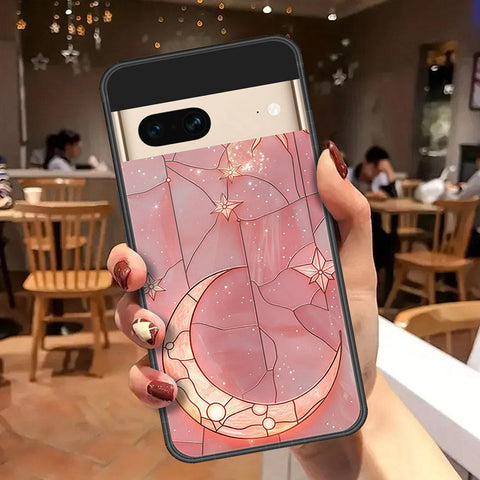 Google Pixel 7 Cover - Celestial Starry Universe Series  - HQ Ultra Shine Premium Infinity Glass Soft Silicon Borders Case