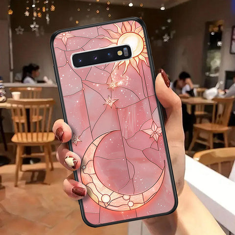 Samsung Galaxy S10 Cover - Celestial Starry Universe Series  - HQ Ultra Shine Premium Infinity Glass Soft Silicon Borders Case