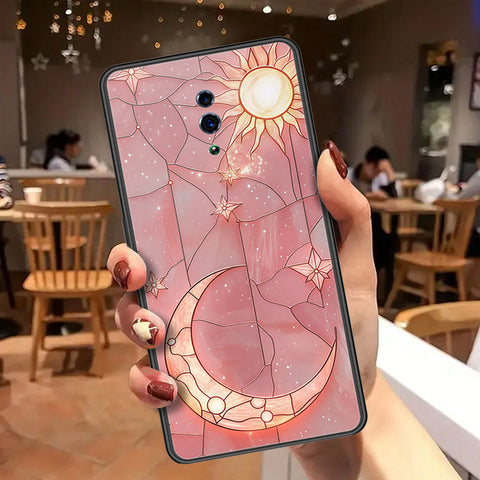 Oppo Reno Cover - Celestial Starry Universe Series  - HQ Ultra Shine Premium Infinity Glass Soft Silicon Borders Case