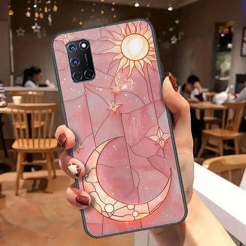 Oppo A92 Cover - Celestial Starry Universe Series  - HQ Ultra Shine Premium Infinity Glass Soft Silicon Borders Case