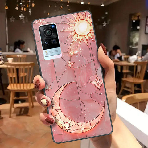 Vivo X60 Pro Cover - Celestial Starry Universe Series  - HQ Ultra Shine Premium Infinity Glass Soft Silicon Borders Case