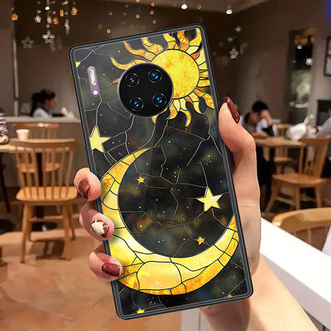 Huawei Mate 30 Pro Cover - Celestial Starry Universe Series  - HQ Ultra Shine Premium Infinity Glass Soft Silicon Borders Case