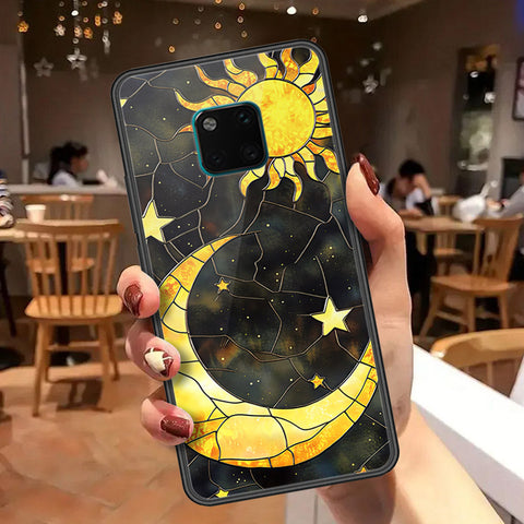 Huawei Mate 20 Pro Cover - Celestial Starry Universe Series  - HQ Ultra Shine Premium Infinity Glass Soft Silicon Borders Case