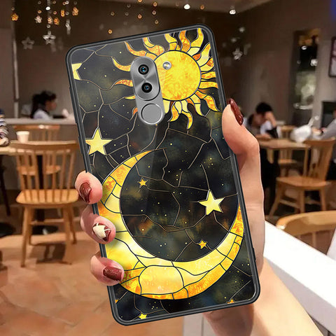 Huawei Honor 6X Cover - Celestial Starry Universe Series - HQ Ultra Shine Premium Infinity Glass Soft Silicon Borders Case