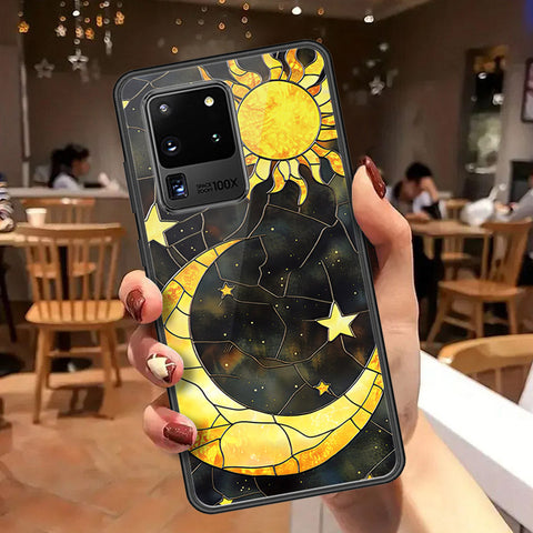 Samsung Galaxy S20 Ultra Cover - Celestial Starry Universe Series  - HQ Ultra Shine Premium Infinity Glass Soft Silicon Borders Case