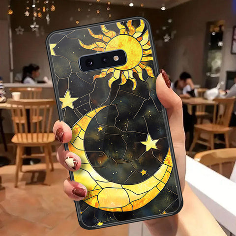 Samsung Galaxy S10e Cover - Celestial Starry Universe Series  - HQ Ultra Shine Premium Infinity Glass Soft Silicon Borders Case