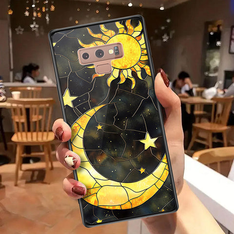 Samsung Galaxy Note 9 Cover - Celestial Starry Universe Series  - HQ Ultra Shine Premium Infinity Glass Soft Silicon Borders Case