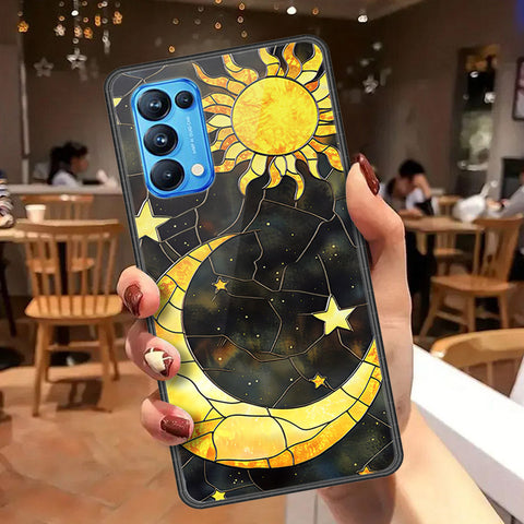 Oppo Reno 5 Pro 5G Cover - Celestial Starry Universe Series  - HQ Ultra Shine Premium Infinity Glass Soft Silicon Borders Case