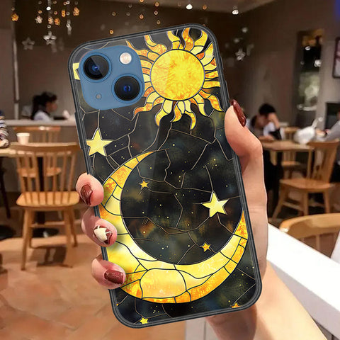iPhone 13 Cover - Celestial Starry Universe Series - HQ Ultra Shine Premium Infinity Glass Soft Silicon Borders Case