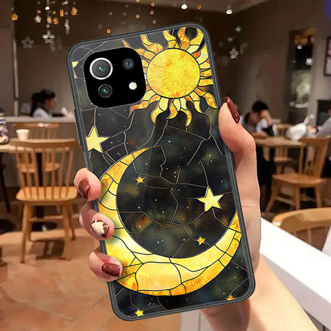 Xiaomi Mi 11 Lite Cover - Celestial Starry Universe Series  - HQ Ultra Shine Premium Infinity Glass Soft Silicon Borders Case