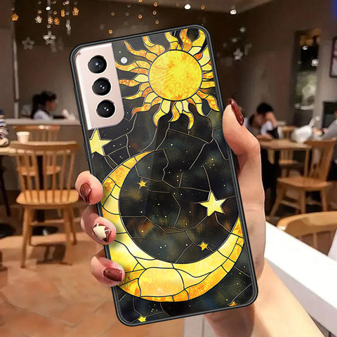 Samsung Galaxy S22 5G Cover - Celestial Starry Universe Series  - HQ Ultra Shine Premium Infinity Glass Soft Silicon Borders Case