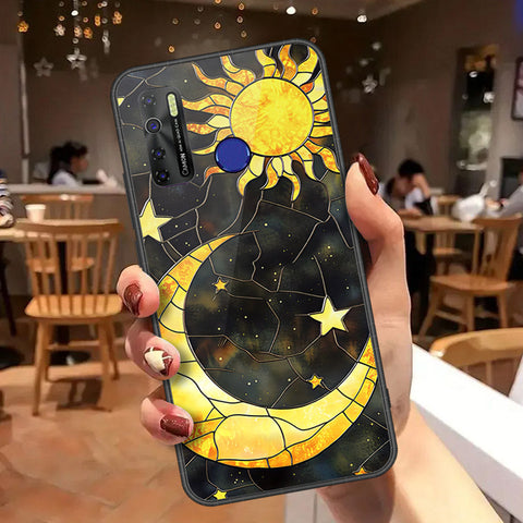 Infinix Hot 7 Lite Cover - Celestial Starry Universe Series  - HQ Ultra Shine Premium Infinity Glass Soft Silicon Borders Case